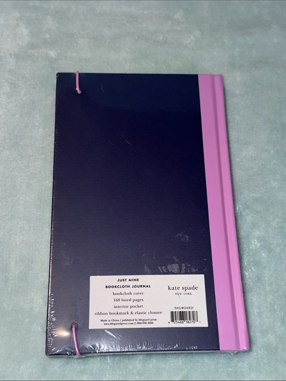 kate spade Navy and Pink ‘l’ Tumbler, Tray & Notebook Trio